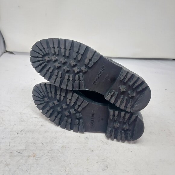 Burberry Check Black Leather Chelsea Boot - Picture 3 of 10